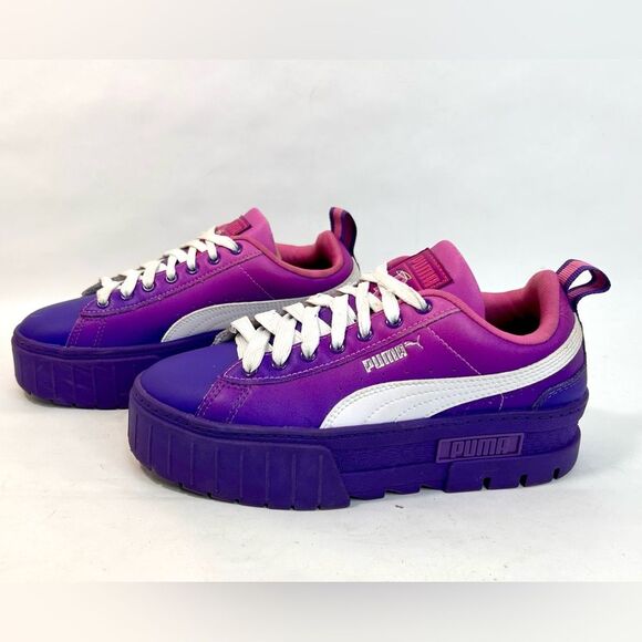 Bratz x Puma Mayze Platform Sneaker- Prism Violet - Kids Size 4.5C - Women Sz 6 - Picture 11 of 11